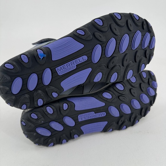 Merrel WOMENS Gray Green Purple Leather Lace Up Hiking Shoes Sneakers SIZE 7 - Picture 15 of 15